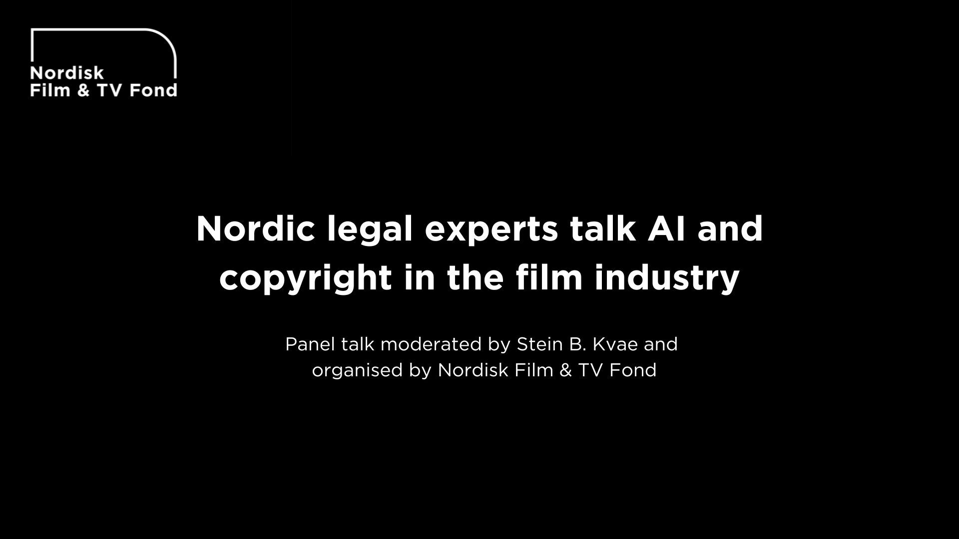 Nordic legal experts talk AI © NFTVF