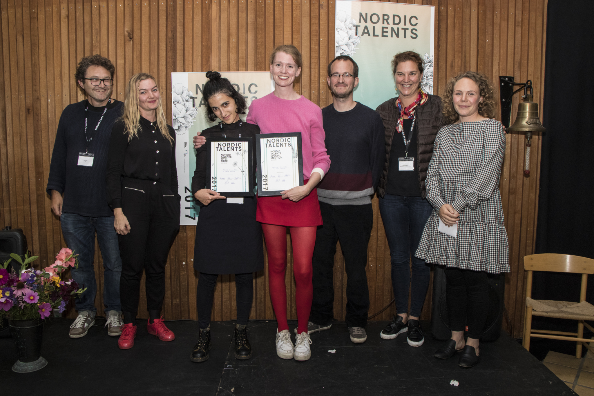NORDIC TALENTS 2017 Jury Members, Ivar Køhn, Maria Bäck, Winners ANITA BEIKPOUR and THORA LORENTZEN, Jury Members Juho Kuosmanen, Julie Bergeron, LINA FLINT© Torleif Hauge