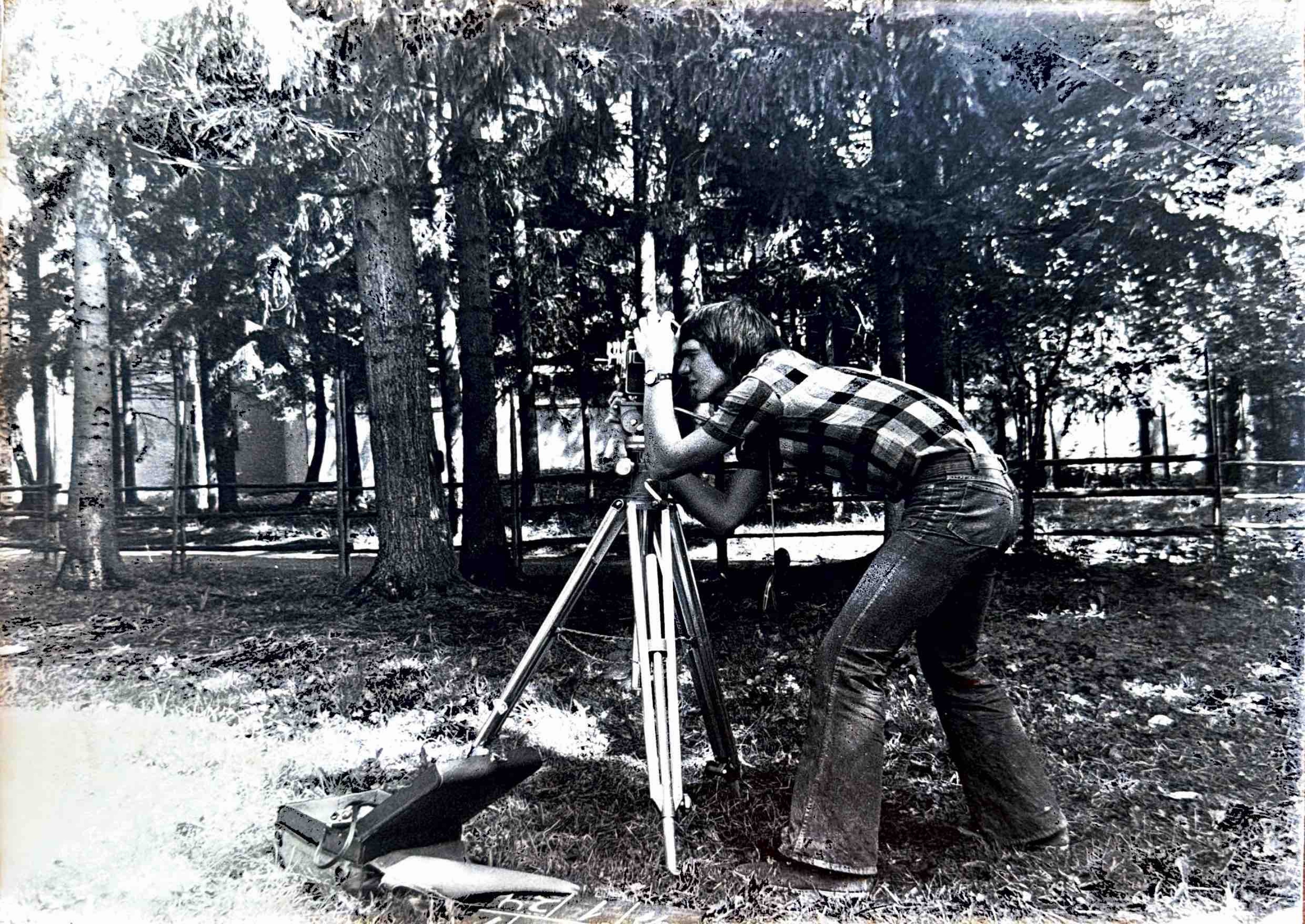 Torleif Hauge behind the camera in 1972 © Private