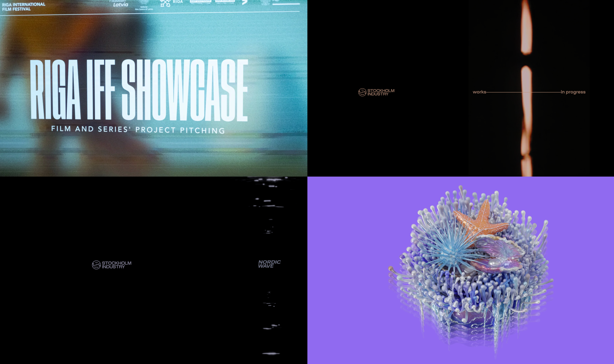 New open call section on nftvf.com © Riga IFF, Nordic NEST, Stockholm IFF
