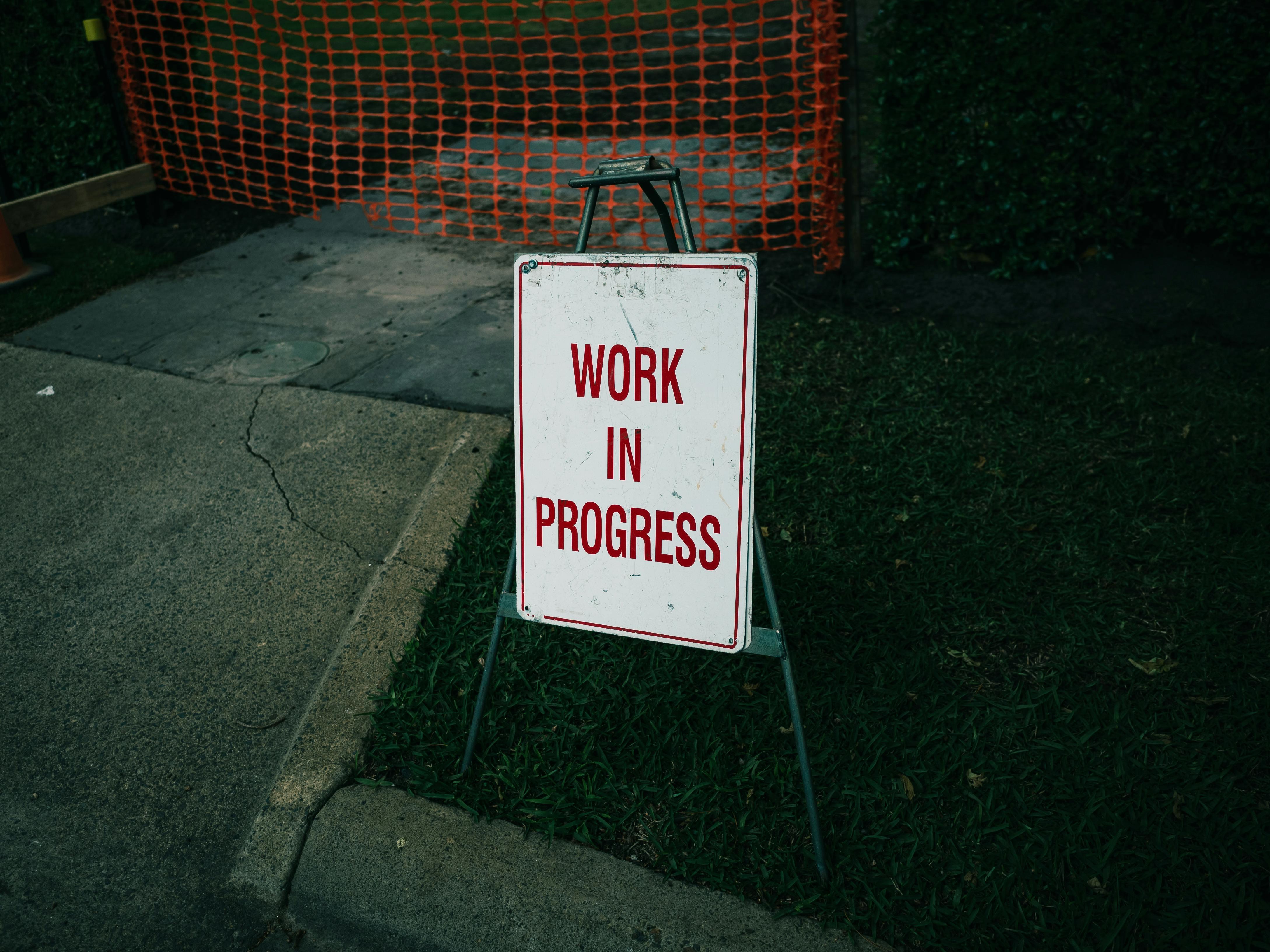 Work in Progress © Pexels, Sonny