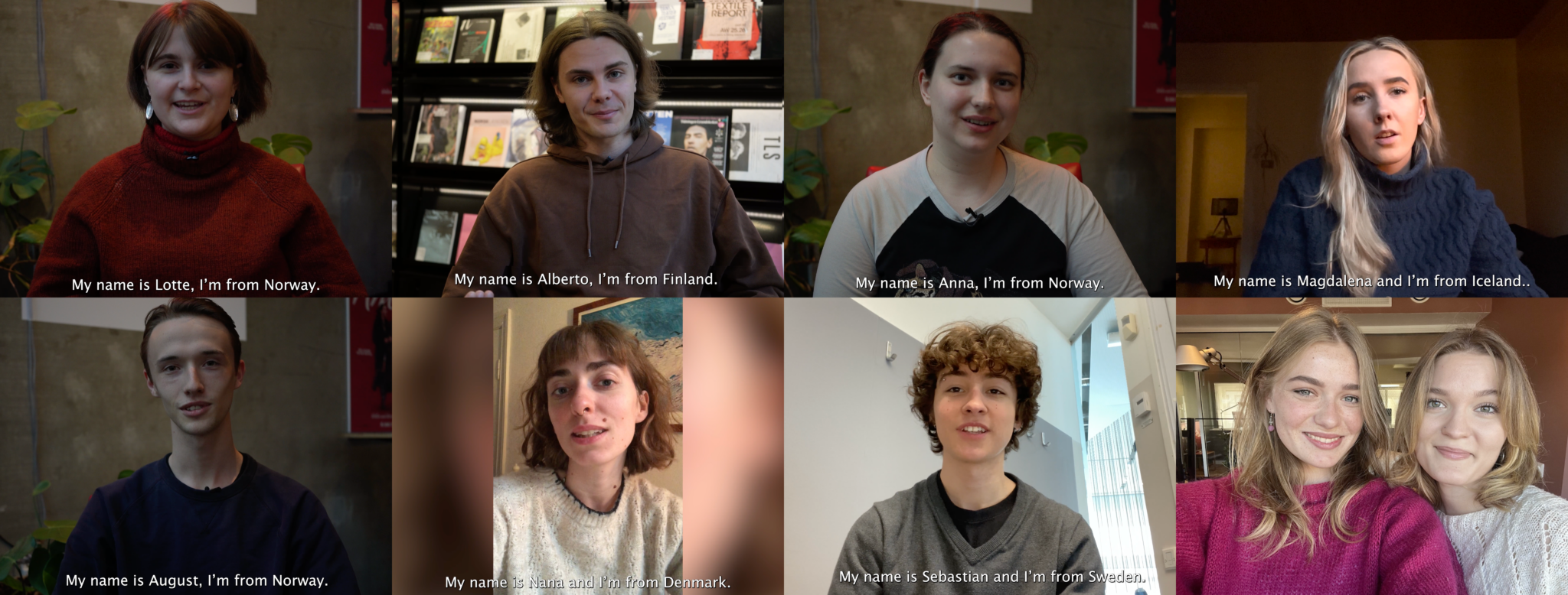 Young people from 5 Nordic countires talk films and series © NFTVF